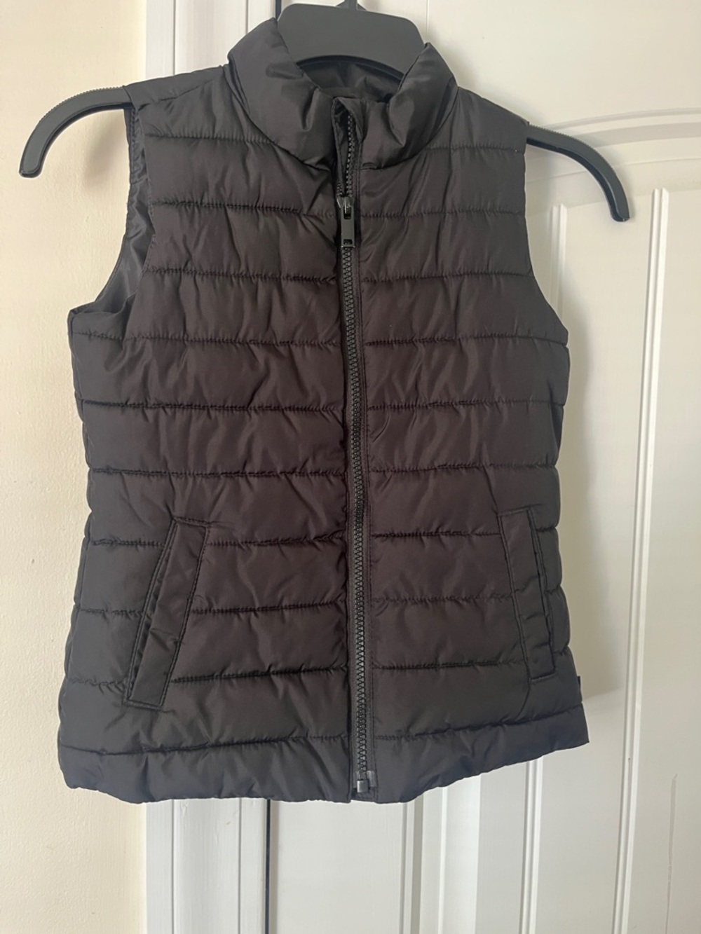 GAP ColdControl Black Quilted Puffer Vest Full Zip, Boys Sz Small